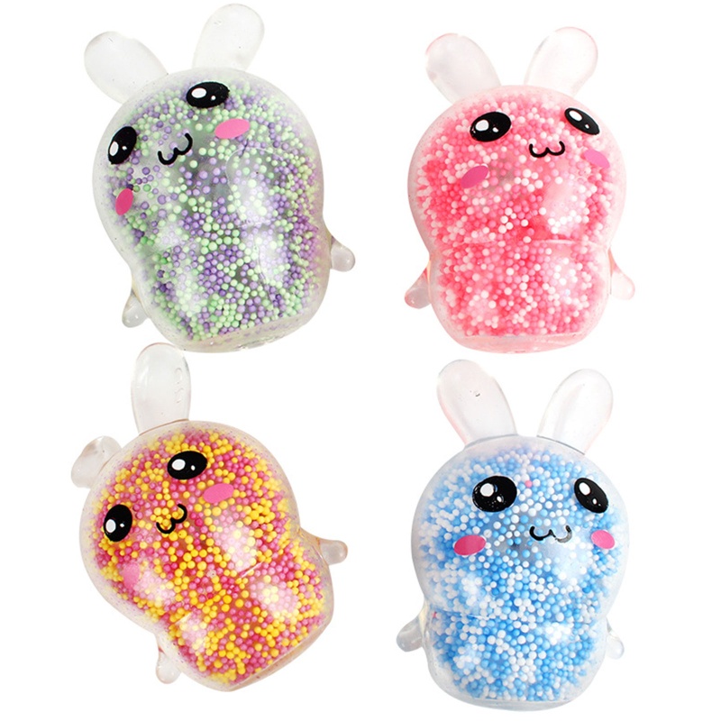 Đồ Chơi Bóp Giảm Căng Thẳng Hình Thỏ Có Đèn Flash