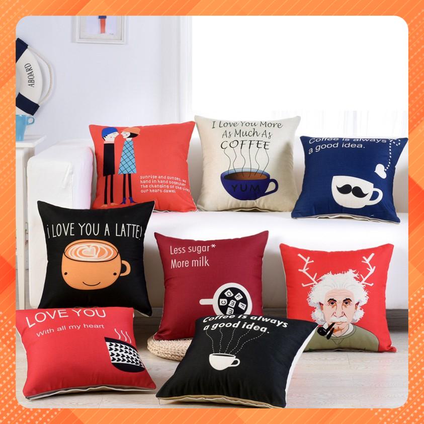 Vỏ gối sofa, tựa lưng, trang trí nhà cửa, văn phòng, cửa hàng M56