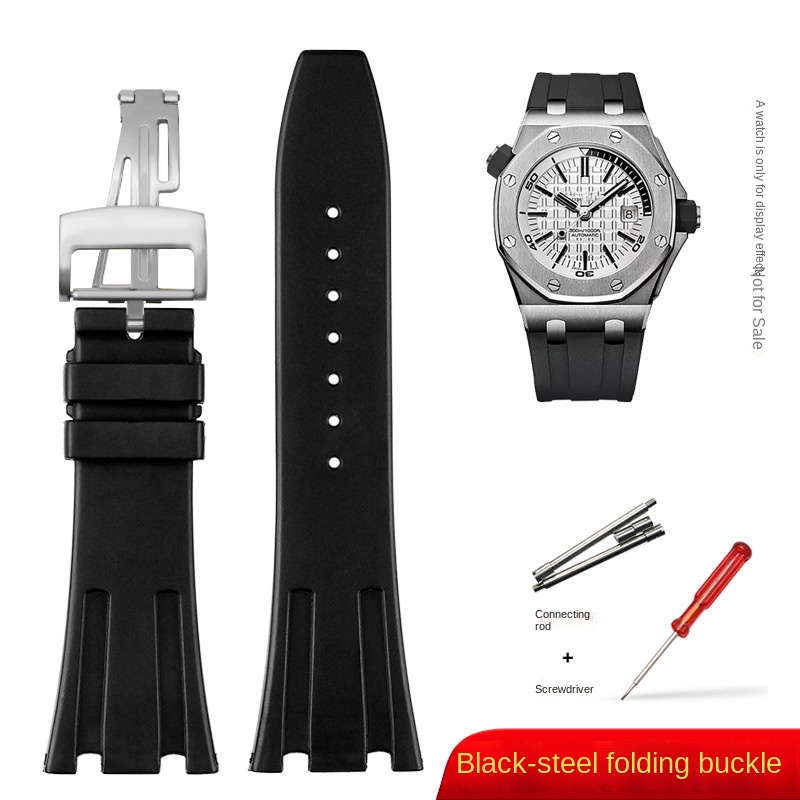 Dây Đeo Đồng Hồ Bằng Cao Su silicone 26mm Cho AP Watch Audemars Piguet 15400 15703 26331 26320