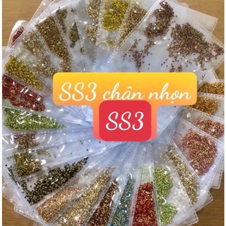Đá chân nhọn ss3 seri nhỏ nhất 1,3mm (sẵn 20 màu và đủ seri đá)