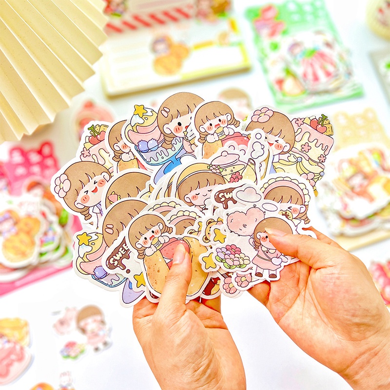 Set 100 tờ giấy dán/ giấy ghi chú hoạt hình KHÔNG KEO DÍNH