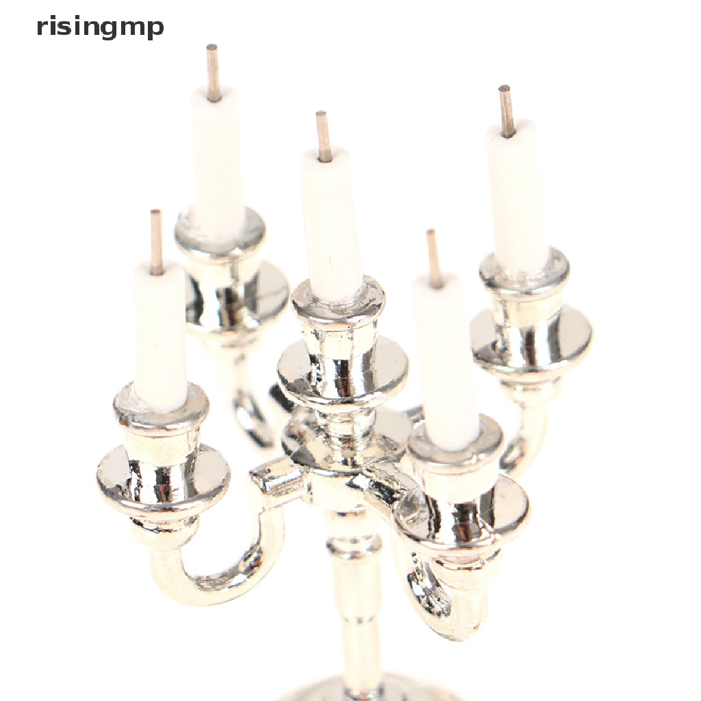 1 Bộ Nến Và Giá Đỡ Nến Trang Trí Nhà Búp Bê ♨Nóng Bỏng