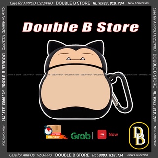 Case tai nghe không dây Snorlax Pokemon - vỏ bảo vệ tai nghe 1/2/3/pro 1099CAGSL