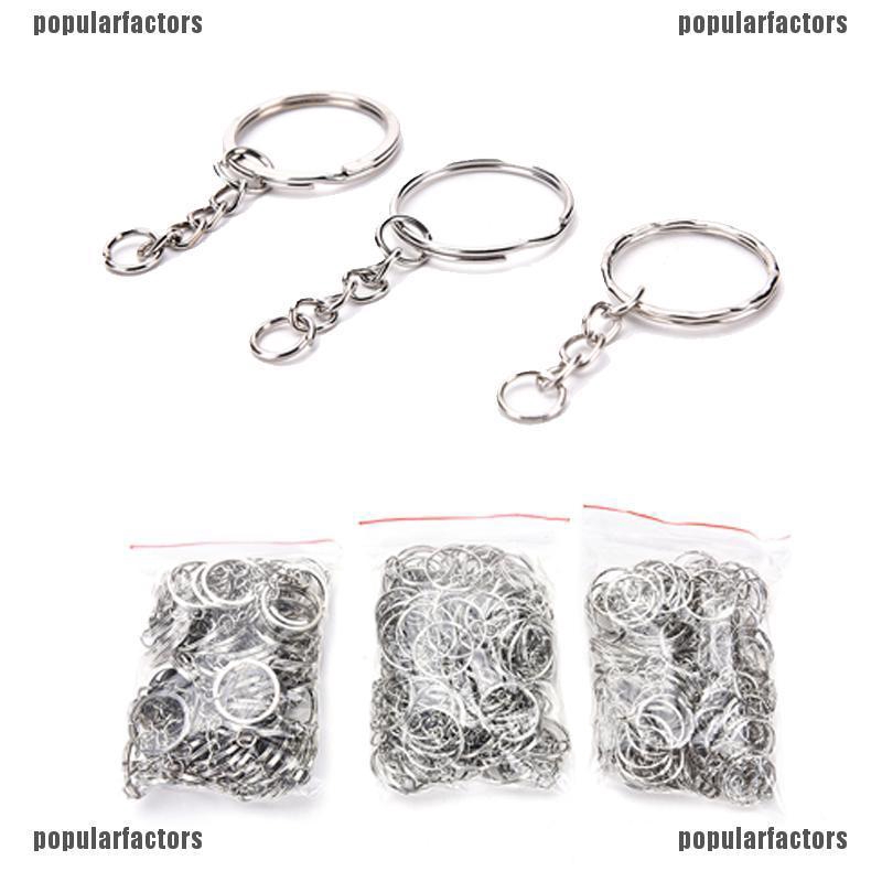 Bộ 100 móc khóa hợp kim với 3 kiểu dáng khác nhau