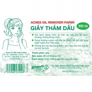 Phim và Giấy thấm dầu Acnes Oil Remover Paper Nhật Bản, kiểm soát nhờn ngăn ngừa mụn - Trung Đông Pharmacy