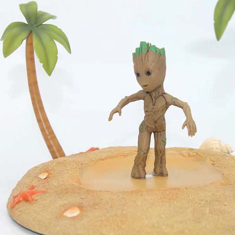 5 pcs Set Guardians of The Galaxy Baby Tree Man Groot Figure Car Decorative Toys