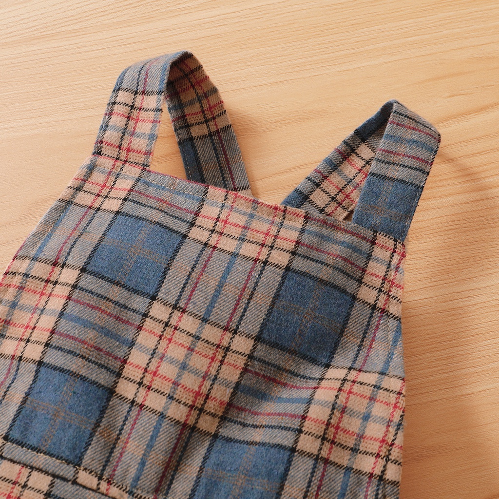 Áo liền quần MIKRDOO kẻ sọc ca rô không tay thời trang mùa hè cho bé