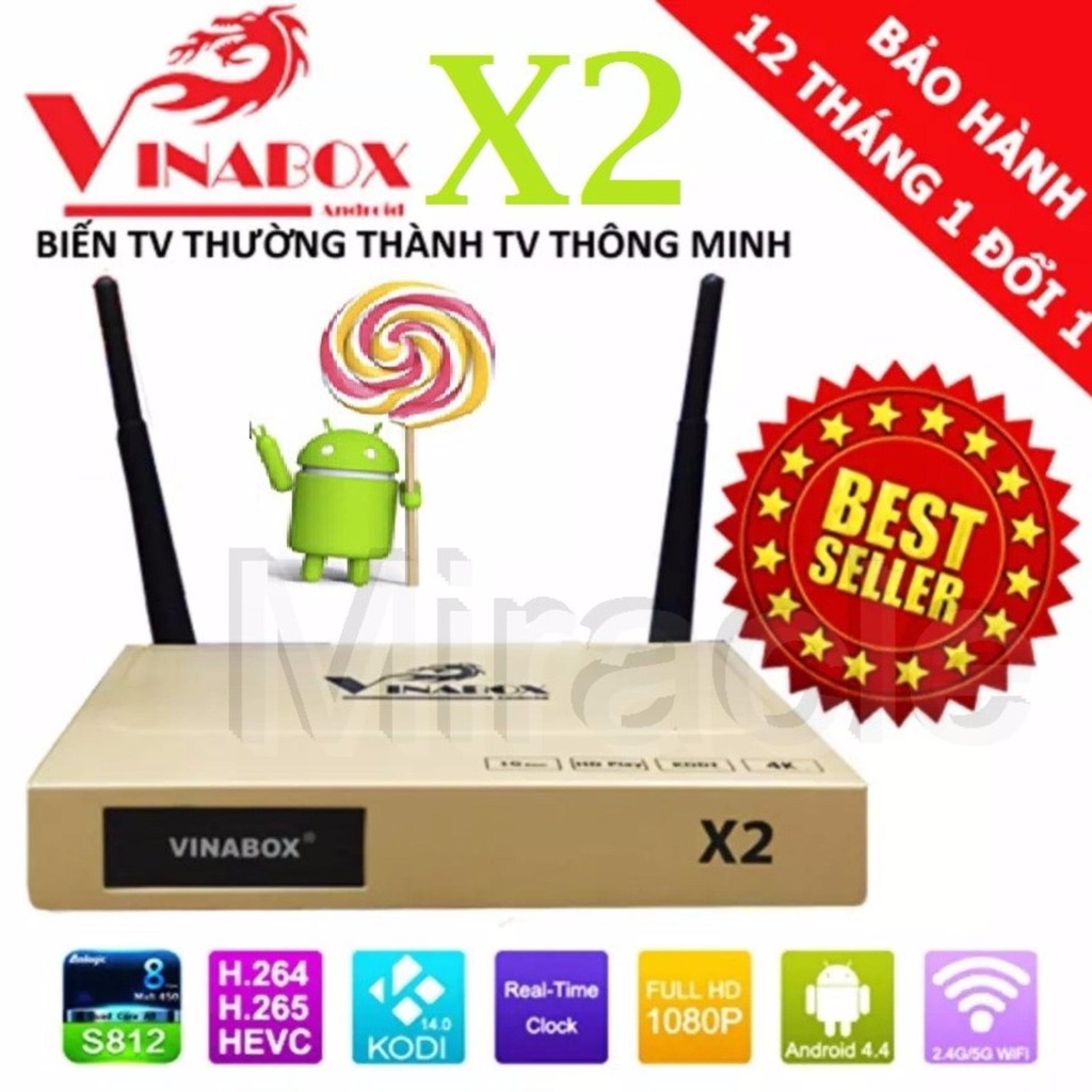 [HOT] Tivi Box Vinabox X2 Hãng phân phối chính thức - Rẻ nhất Shopee