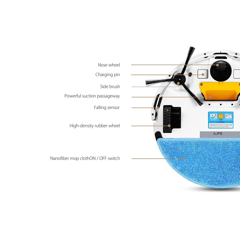 【Chất lượng hàng hóa chính thức】 iLife V5S Pro Intelligent Robot Robot hút bụi khô ướt Máy Sweeping