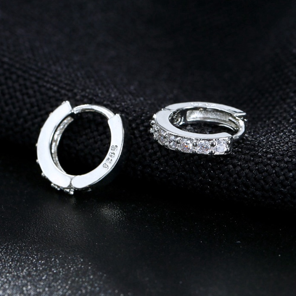 Khuyên Tai Tròn Đính Đá Thời Trang Thanh Lịch Dành Cho Nữ