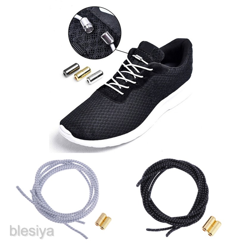 Dây Giày Thể Thao Phản Quang Không Cần Buộc Co Giãn [Blesiya]