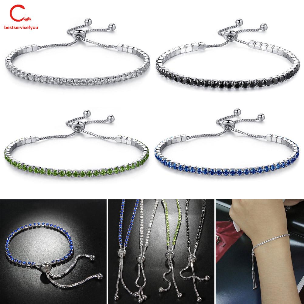 Vòng tay dây rút đính đá thời trang nữ tính