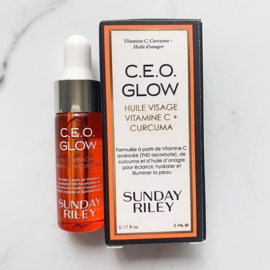 Dầu dưỡng sáng da C.E.O Glow Vitamin C + Turmeric Face Oil Sunday Riley 5ml