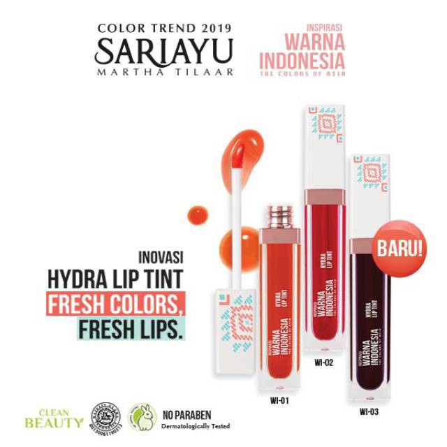 (Hàng Mới Về) Son Tint Sariayu Xu Hướng Thời Trang 2019