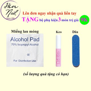 Set 24 móng tay giả đính đá cao cấp (tặng keo dán móng)