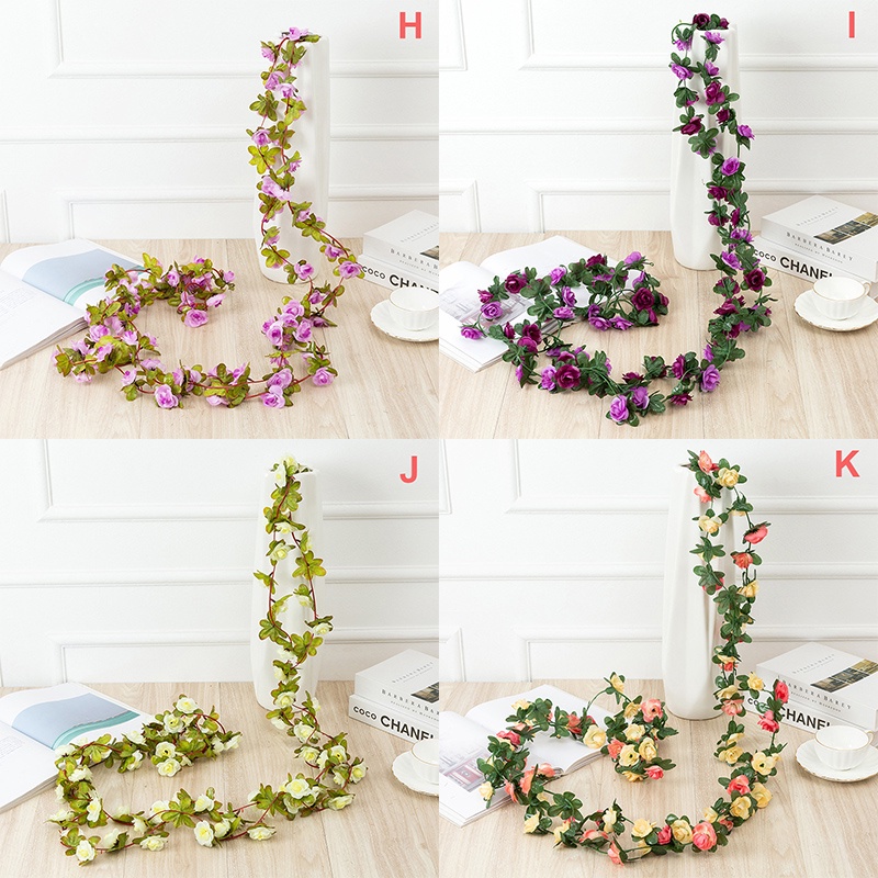 Dây Hoa Hồng Giả Trang Trí Tiệc Cưới 250cm