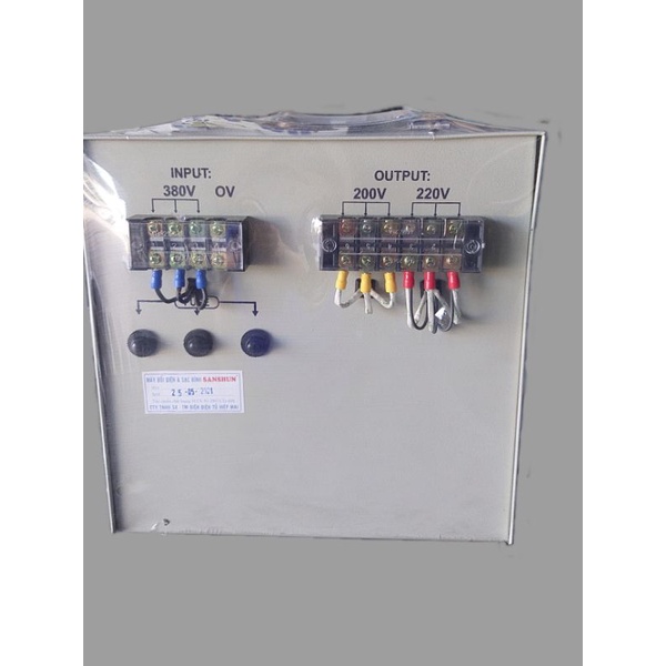Máy biến thế 3KVA 3pha- biến áp 3KVA đổi điện 380V 3pha ra 200V-220V 3pha