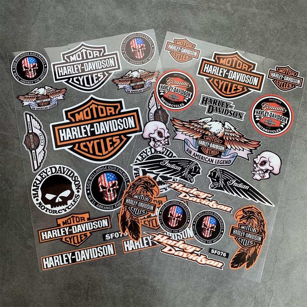Harley-Davidson Reflective stickers decoration refit sticker Helmet decals suitable for motorcycle/car