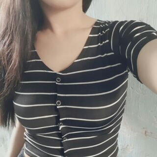 Áo crt cài nút sọc ( nút bấm thật )