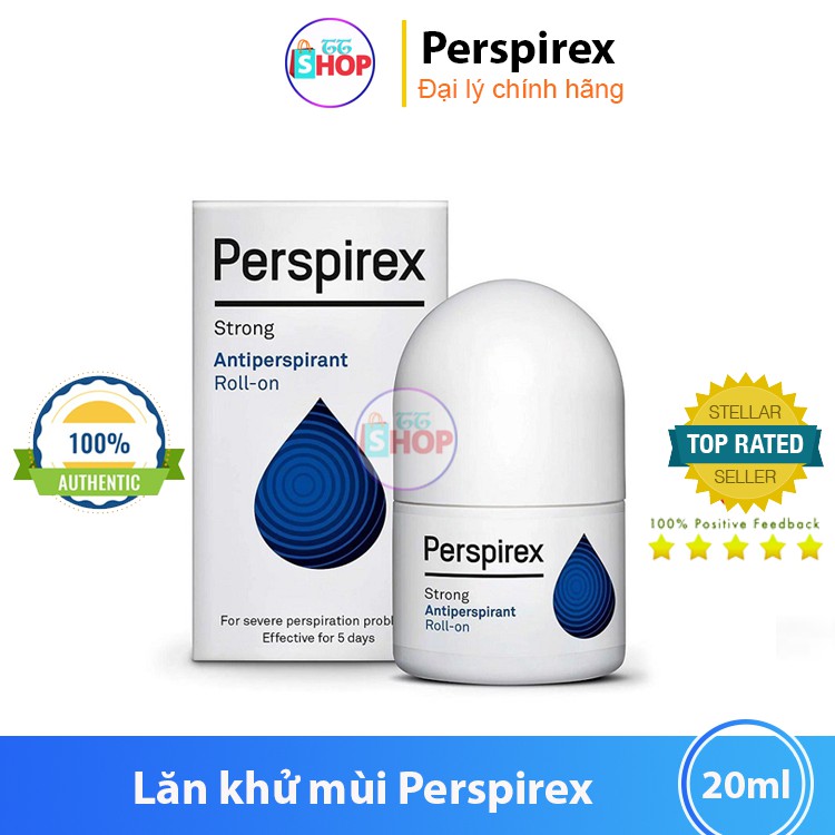 Lăn Khử Mùi Đan Mạch Perspirex Strong Xanh Đậm Hiệu Quả 7 Ngày 20ml