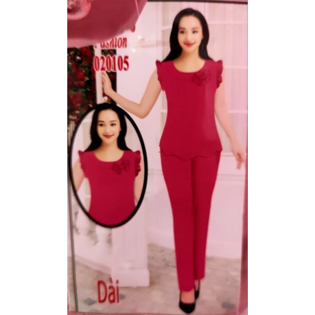 Bộ cánh tiên quần dài vải đũi xước