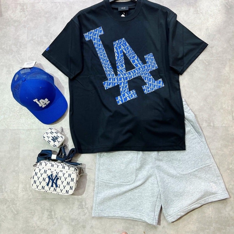Áo MLB logo meta LA