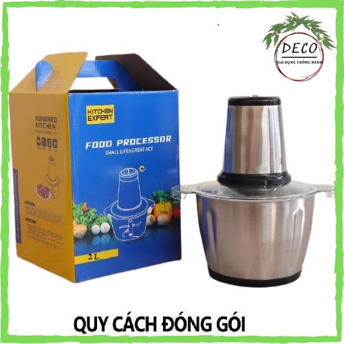 MÁY XAY THỊT CỐI INOX 2 LÍT ✅FREESHIP✅ DAO 4 LƯỠI FOOD PROCESSOR HDA