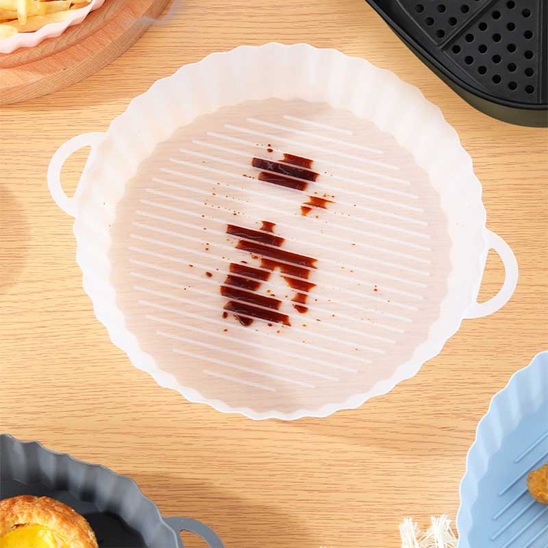 Khay Nướng Bánh Pizza / Nướng Bánh Hình Tròn Bằng Silicone Tái Sử Dụng Được