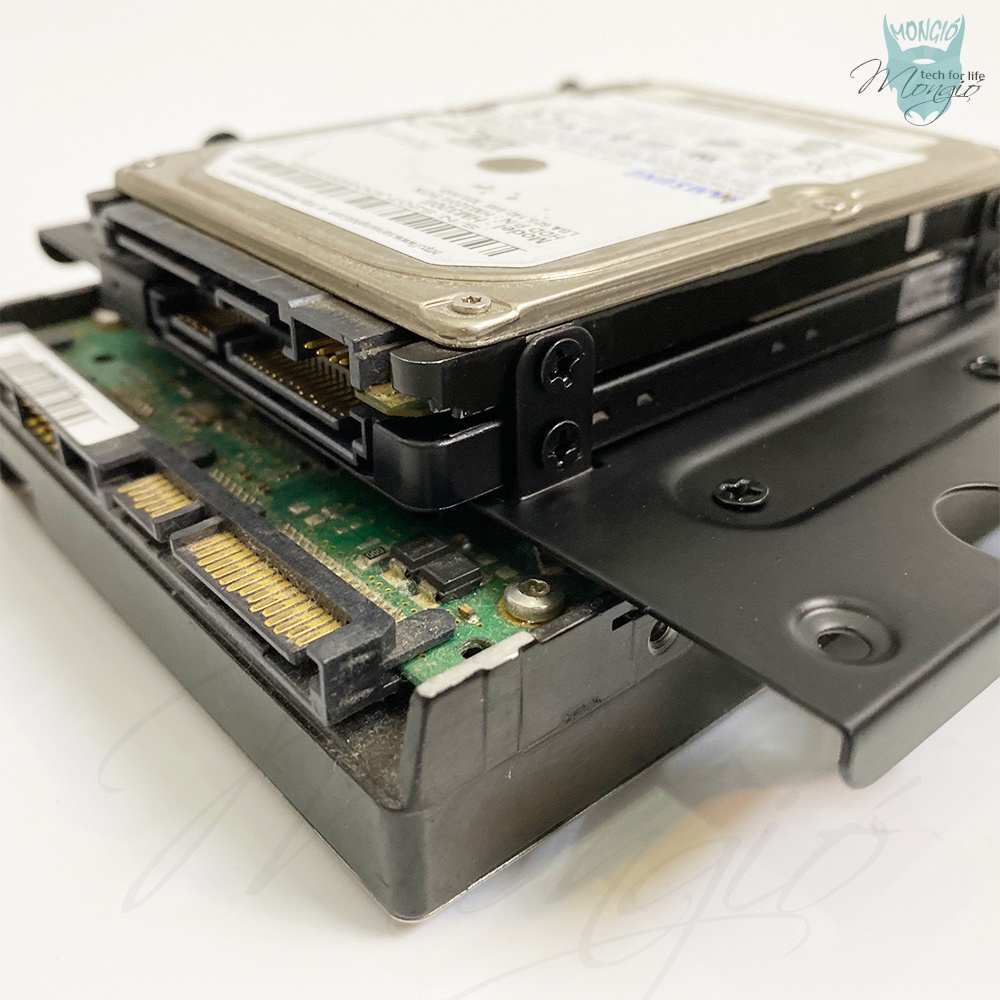 Khay lắp nhiều ổ cứng vào Khoang ổ CD của thùng máy - Màu đen