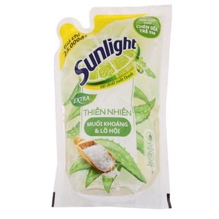 Nước rửa chén Sunlight Extra thiên nhiên muối khoáng & trà trắng 750g HSD còn 2 năm