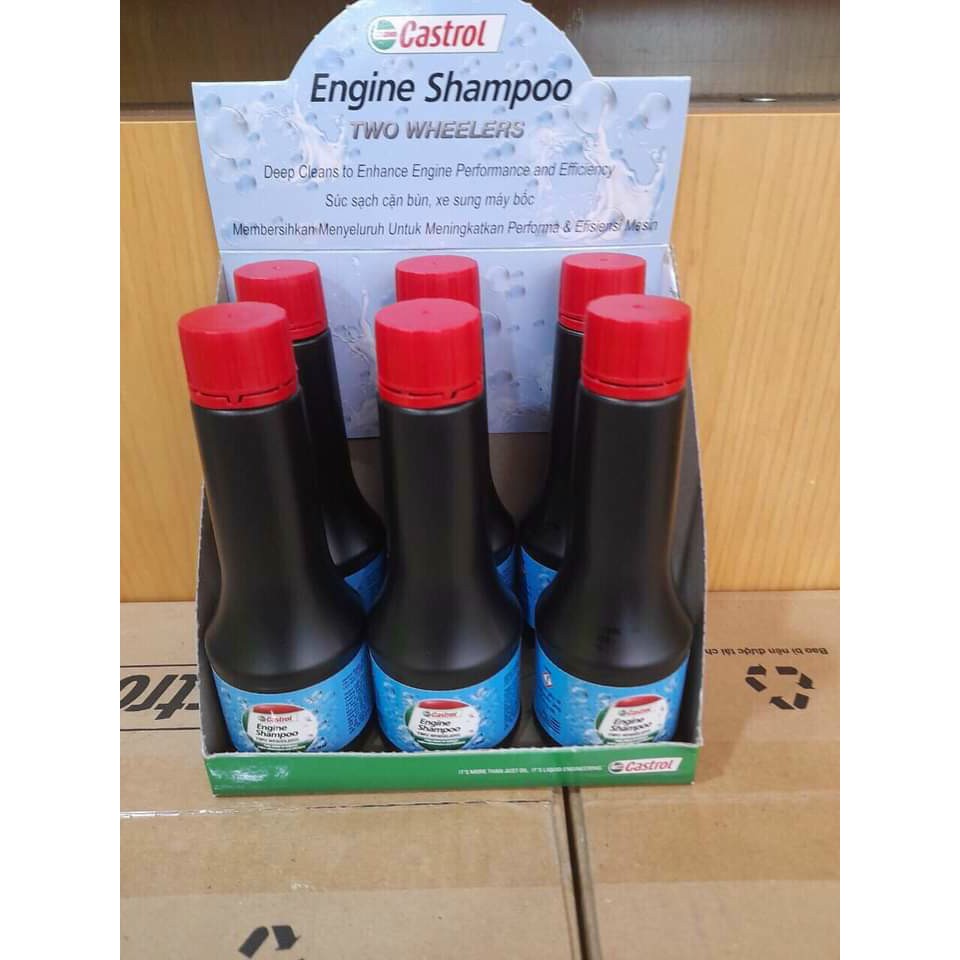 Combo 2 chai Castrol Engine Shampoo - Two Wheelers 70ml (dung dịch nhớt làm sạch động cơ)