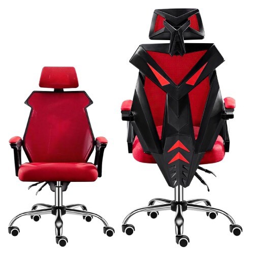 GYM19 Ghế gaming cao cấp, chân xoay 360 độ ngả 135 độ Thái Lan Mẫu E03 màu RED/BLACK Mẫu mới 2021