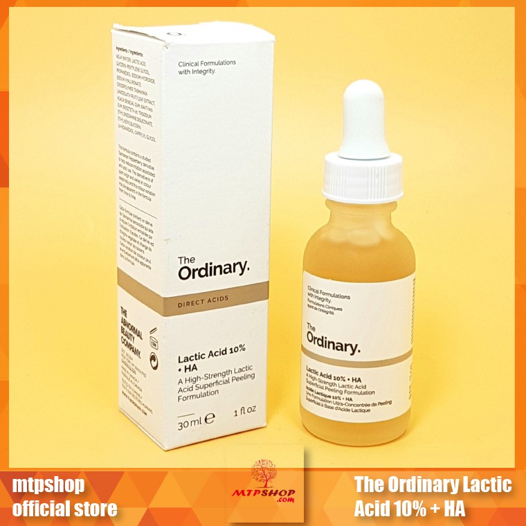 Tinh Chất Tẩy Tế Bào Da Chết The Ordinary Lactic Acid 10% + HA