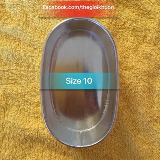 Khuôn Oval size 10 x 6,5 x 3,5 Dày 5 zem