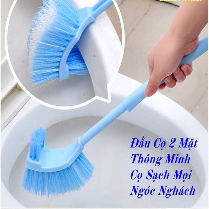Chổi cọ toilet, vệ sinh tiện ích 2 đầu