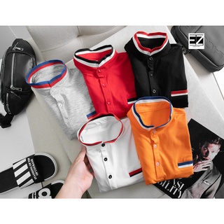 Áo thun nam cổ tàu- chất cotton mềm mịn, form dáng đẹp