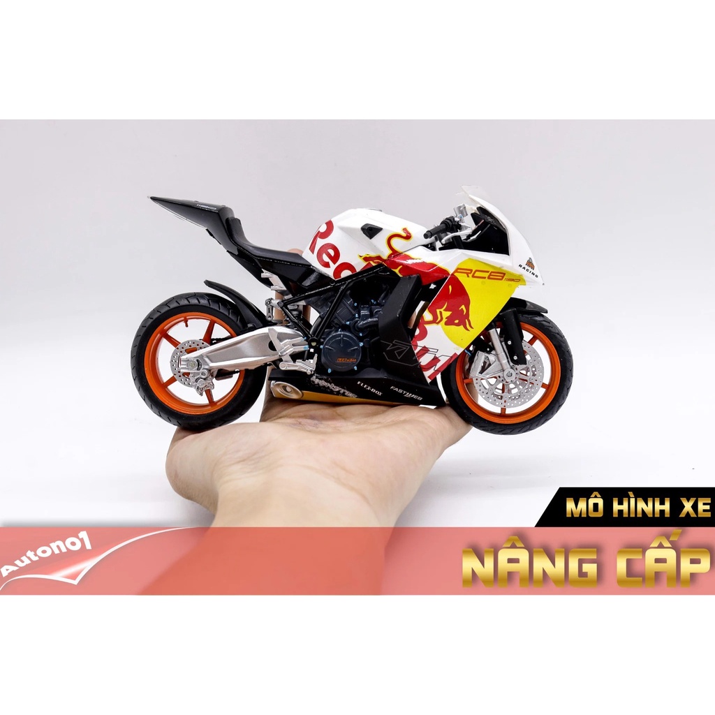 MÔ HÌNH XE KTM RC8 ĐỘ REDBULL - ĐỘ MÂM AUTONO1 D167