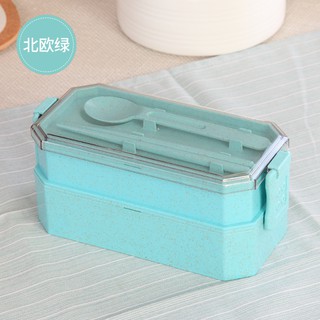 Hộp cơm 2 tầng làm từ lúa mạch