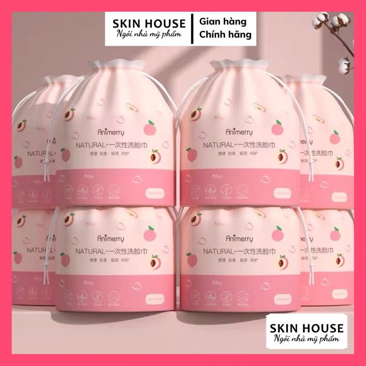 Khăn Mặt Khô Dùng 1 Lần 100% Bông Tự Nhiên - Cuộn Khăn Mặt Tẩy Trang, Lau Mặt Khô, Ướt chất đẹp nhiều mầu