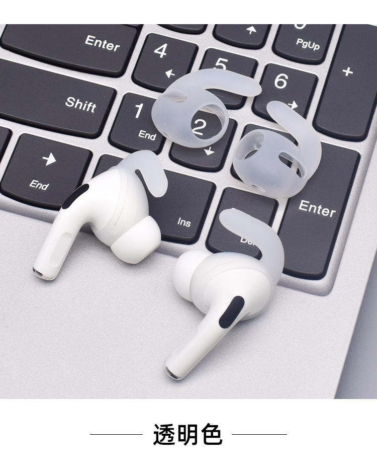 【Anti-drop】Ear Hooks Tips for AirPods Pro, Anti-Slip Silicone Ear tip Covers Earbuds Accessories Compatible with AirPods Pro, Never Falls Off. One Size fits All