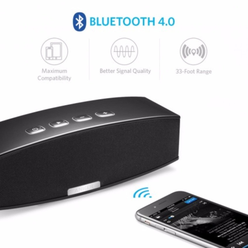 [Mã ELHACE giảm 4% đơn 300K] Loa bluetooth ANKER Premium Stereo Speaker (Đen)