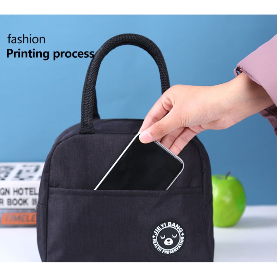 (MẪU 4) Túi giữ nhiệt đựng cơm và đồ ăn lót siêu dầy có quai xách tiện lợi KN STORE | BigBuy360 - bigbuy360.vn