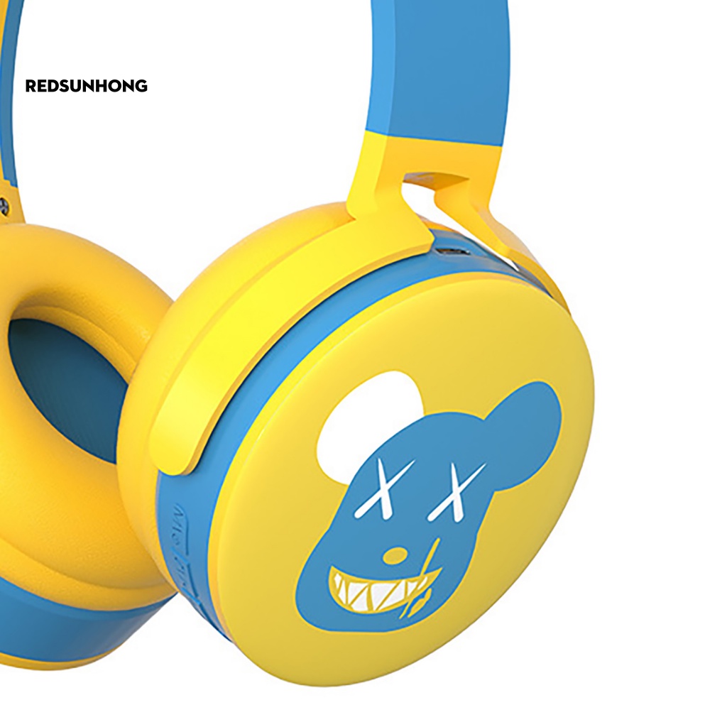 Tai Nghe Nhét Tai Bluetooth Không Dây Âm Thanh HiFi Chống Ồn Hình Gấu Dễ Thương Cho E-sport