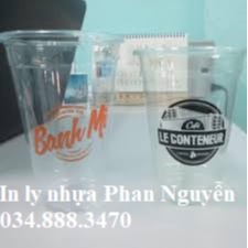 LY NHỰA PP 500ml - 50 CÁI (Nhận in theo yêu cầu)