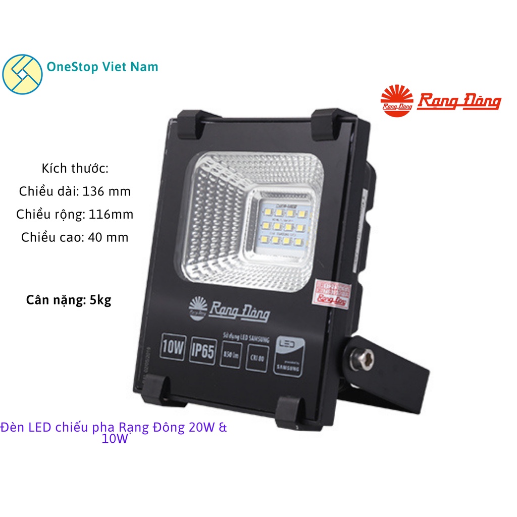 Đèn LED chiếu pha Rạng Đông DCP06/20W - D CP06L 10W