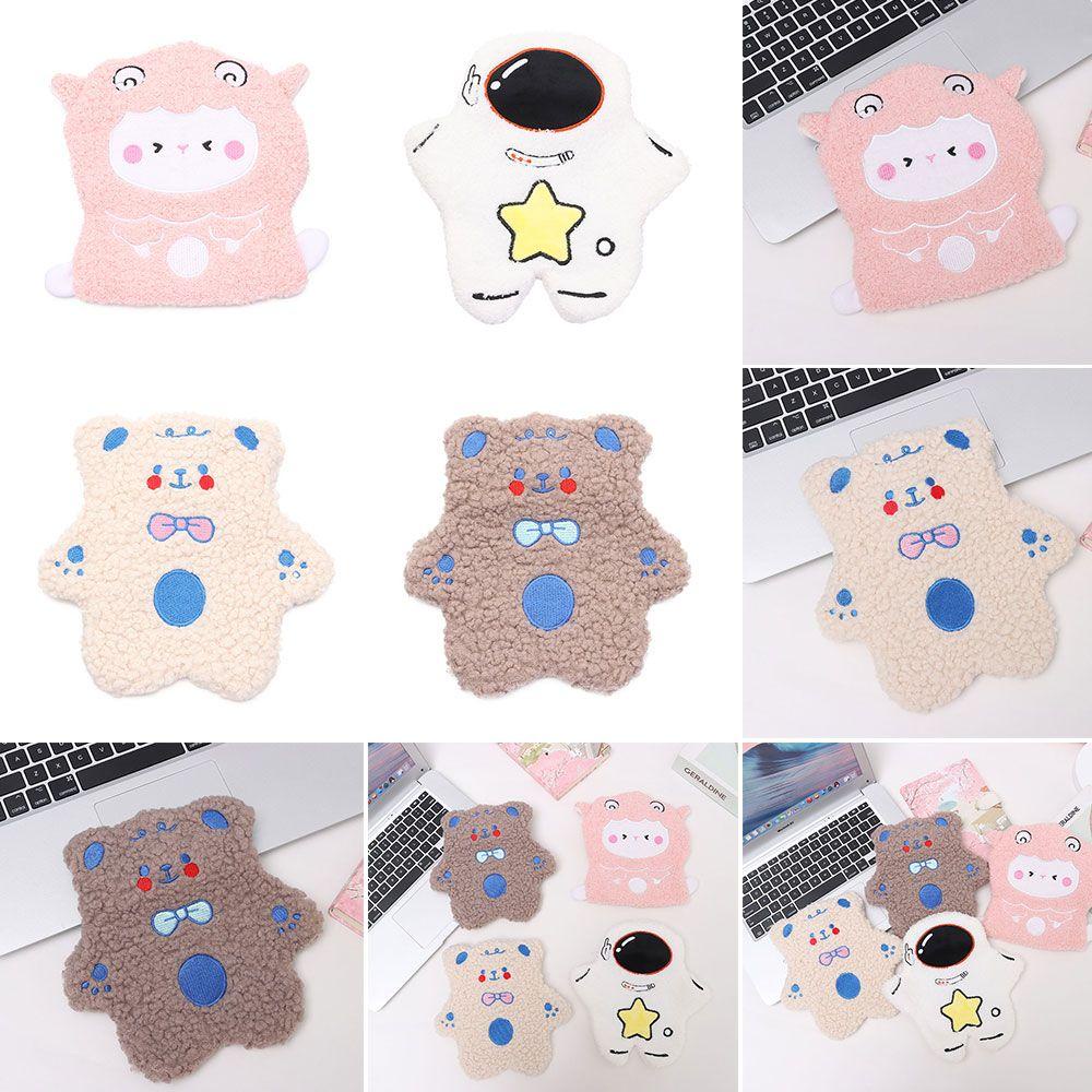 Túi Chườm Nóng Bụng Phối Lông Dày Dặn Ấm Áp Cho Mùa Đông