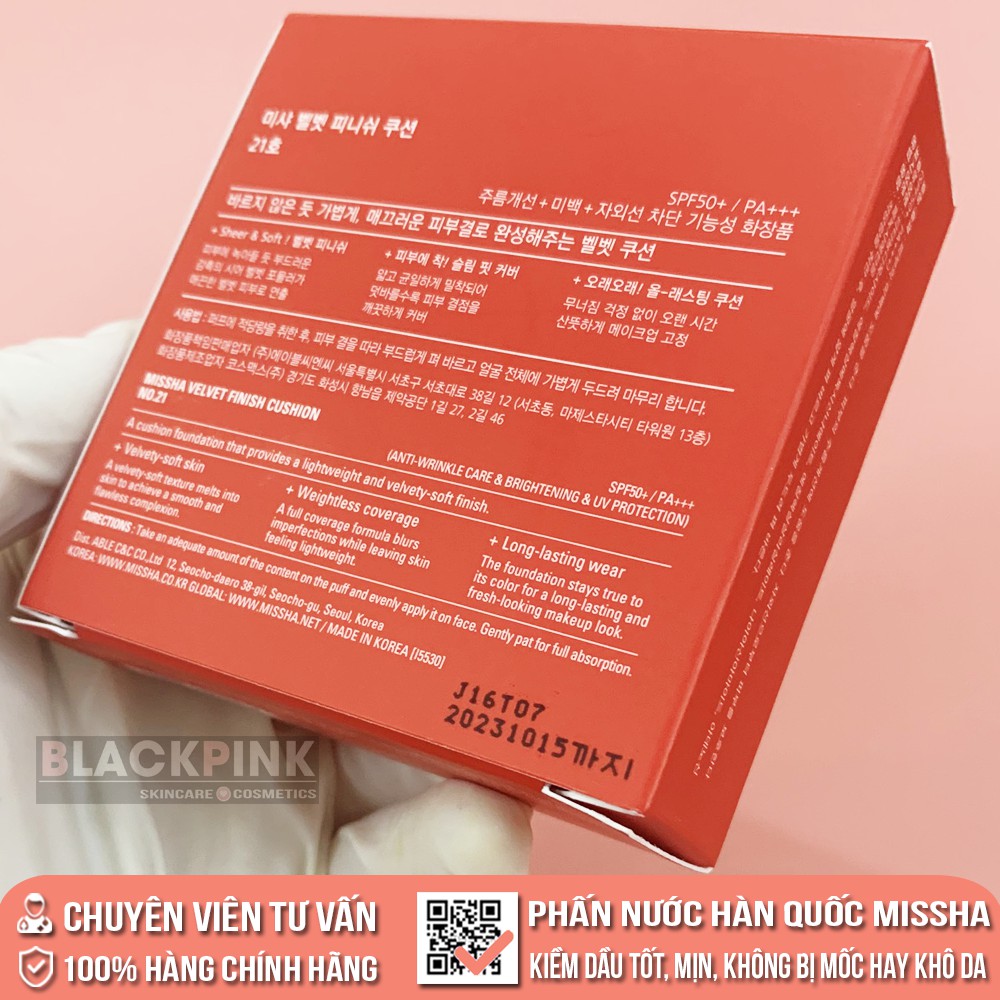 Phấn nước MISSHA M Magic Cushion SPF50+ Hàn Quốc, kiềm dầu tốt, độ che phủ hoàn hảo, thành phần tự nhiên an toàn cho da | BigBuy360 - bigbuy360.vn