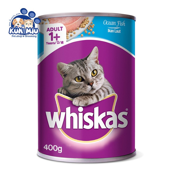 Thức ăn Pate cho mèo trưởng thành Whiskas lon thumbnail