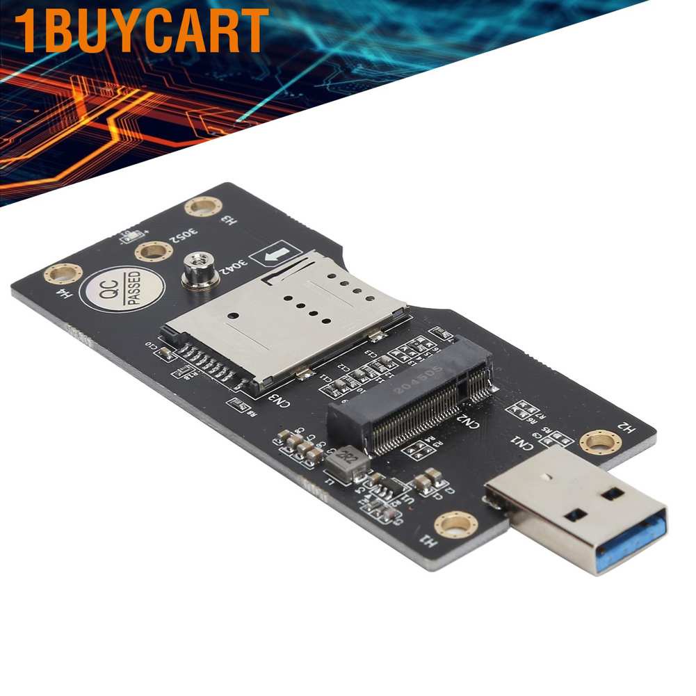 1buycart Riser Card NGFF to SIM 3G/4G/5G Module USB 3.0 Adapter for Desktop Computer Laptop