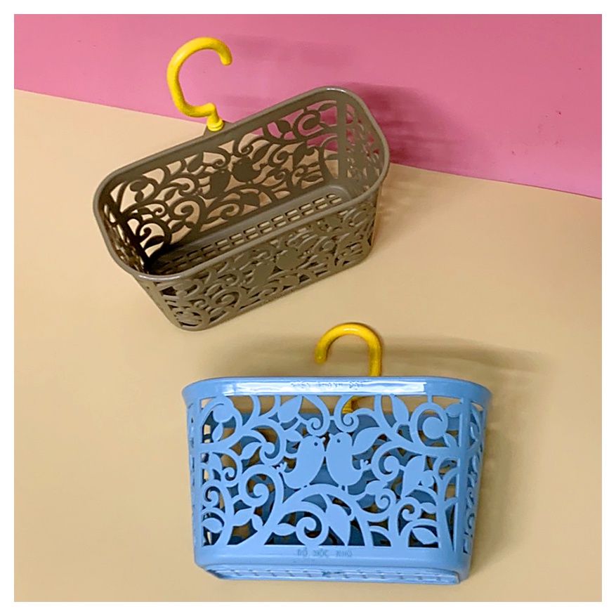 Rổ Treo Có Móc Câu HỌA TIẾT dễ thương xinh xắn sang trọng